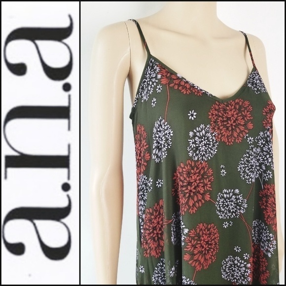 NEW! A.N.A. Floral Slip Midi Maxi Shift Style Sundress Small. - Picture 2 of 9